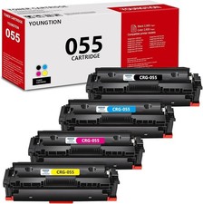 High-Yield 055 Toner Cartridges 4-Pack BK/C/M/Y Compatible MF743cdw Toner