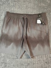 O'Neill Men's Stockton Print E Hybrid Shorts Size XL NWT Brown / Grey