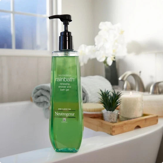 3 Pack Neutrogena Rainbath Pear & Green Tea Shower Gel 40 fl oz Refreshing