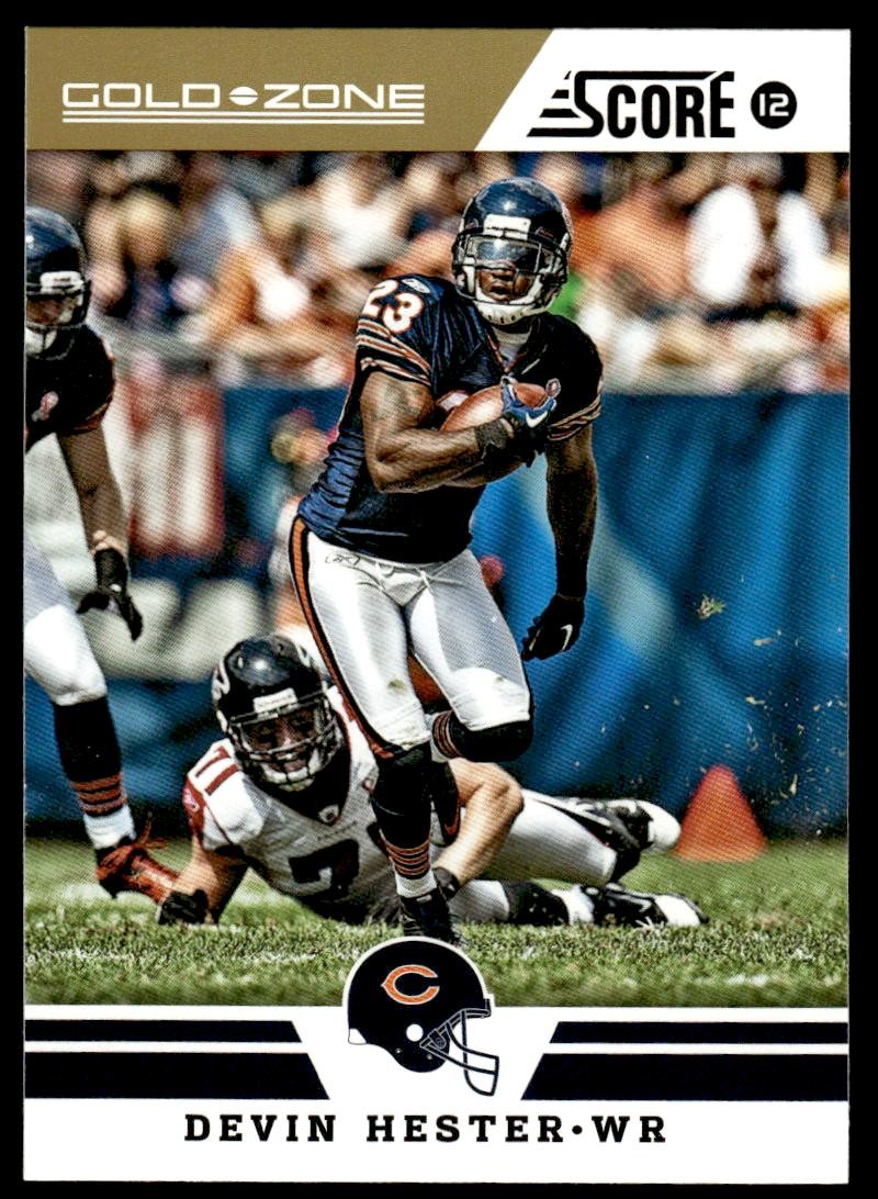 Devin Hester 2012 Score #62 Gold Zone Chicago Bears Football Card