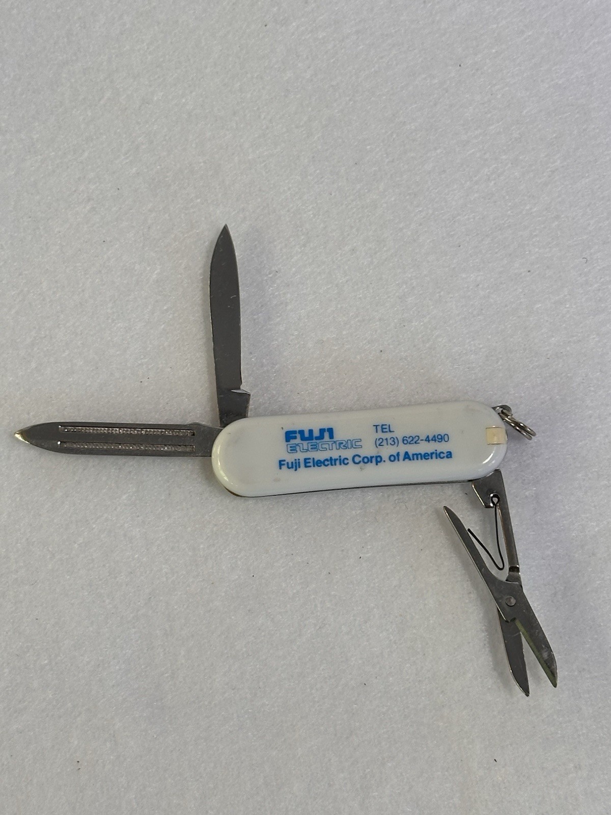 Vintage  Fuji Electric Pocket Tool Keychain, Nail File, Scissors, Cutting Tool