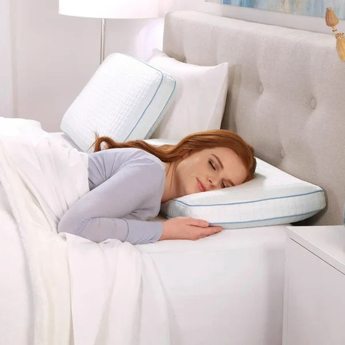 PureLux Gel Memory Foam Simply Cool Pillow Queen Size (1 Count) New - 1299220 - Picture 3 of 7