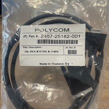 Cable Polycom DVI-A a VGA, M, 1,5 metros (2457-25182-001) NUEVO