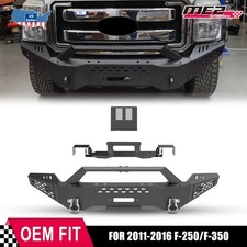 2011-2016 Powder-Coated Front Bumper For Ford F-250 F350 w/ Winch Plate