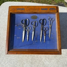 Vintage Eversharp Scissors Advertising Display Case Acme Shears