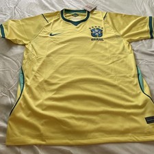 Nike Official Brazil Soccer Jersey Large Men's