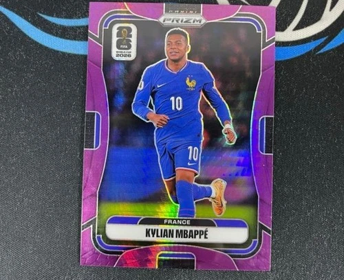 2026 Panini Prizm FIFA World Cup Kylian Mbappe #40 Purple Hyper Prizms /299