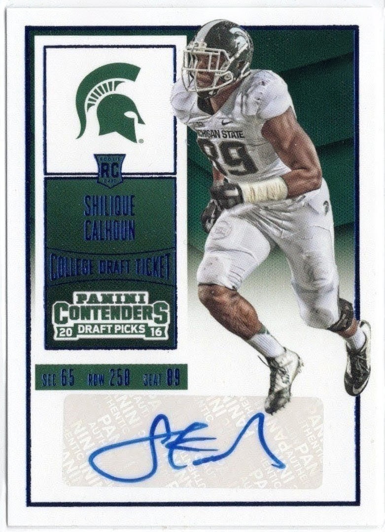 Shilique Calhoun Panini Contenders Draft Picks #179 Autograph-Playoff Ticket