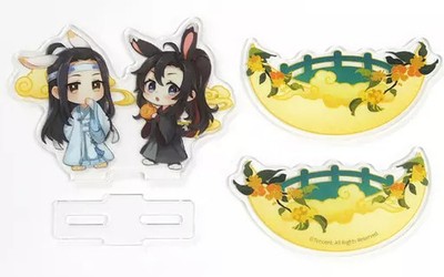 Wei Wuxian & Lan Wangji Acryl Ständer Set, verformte Q Version Sammlerstück
