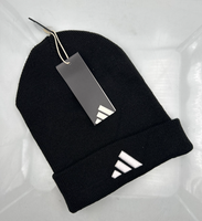 Adidas New Logo Beanie Cuff MüTze Schwarz Weiß Unisex EinheitsgrößE JM0428