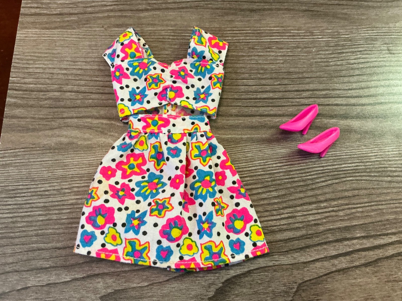 Mattel Barbie Doll Clothes Dress Shoes Outfit Set Lot #185