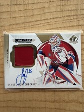 2024-25 SP Authentic Limited Patch Autographs #62 Samuel Montembeault/100