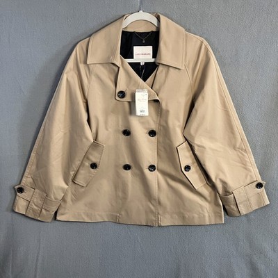 Lucky Brand Women's Double Breasted Peacoat Size S/P Camel NWT