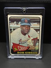 1965 Topps Bob Gibson 320 St Louis Cardinals HOF Vintage Raw Clean Eye Appeal