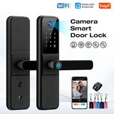 Smart WiFi Door Lock with Biometric Fingerprint & IP66 Waterproof Security