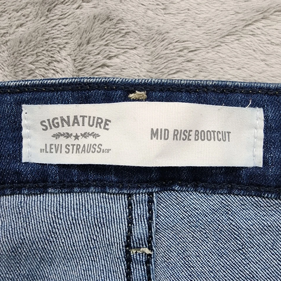 Pantalones Cortos Levi Strauss Signature Mujer 20M Azul Tiro Medio Corte Denim Bermudas Foto 4 de 4