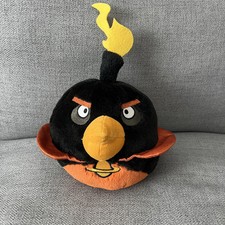 Angry Birds Plush Space Bomb Round Black Stuffed Animal Toy 10