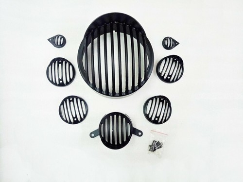 Phare Housse Grille Ensemble Avec Visière Pour Royal Enfield Classic 350cc 500cc