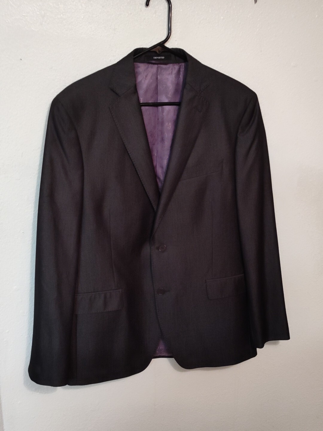 TALLIA ORANGE  DARK GRAY  BLAZER SIZE L Dapper (No Size Tag) See Measurments