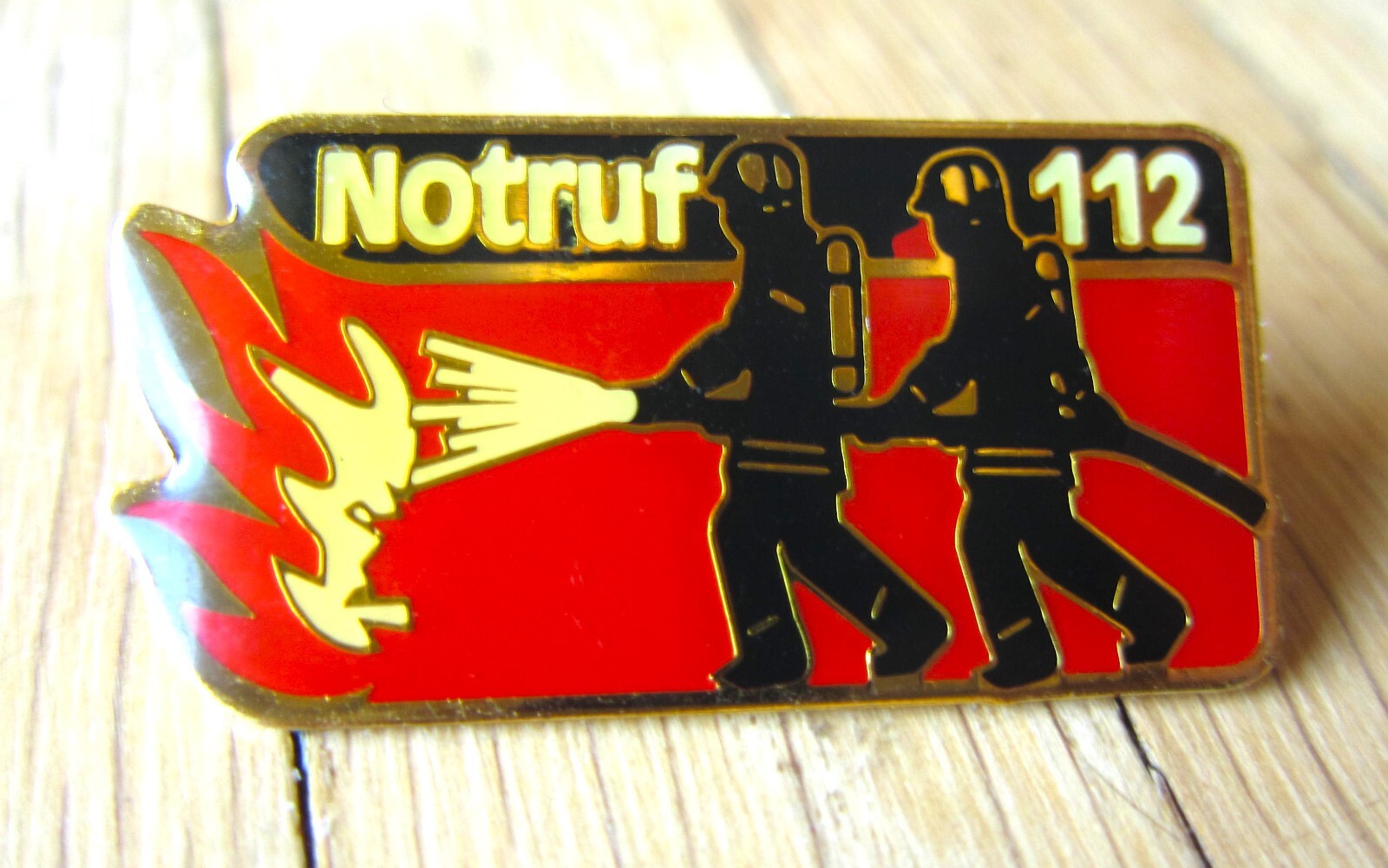 Aufkleber Rettungs Hinweis Notruf 112 Symbol Schild Folie selbstklebend rot | 5-40cm Made in Germany, Größe: 5x5cm