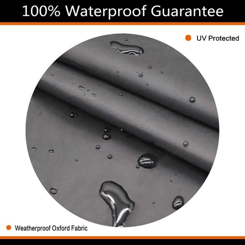 Fire Pit Cover - Waterproof 600D Heavy Duty Round Patio Fire Bowl Cover Black - - Picture 3 of 3