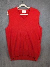 Vintage Lord Jeff Lamb Sweater Vest Mens M Virgin Lambswool Red Made in USA