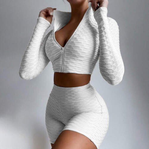 Women's Tracksuit Yoga Fitness Suit Activewear Set Tummy Control Butt Lift Long