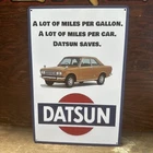 Datsun Vintage Style Repro Small Tin Sign