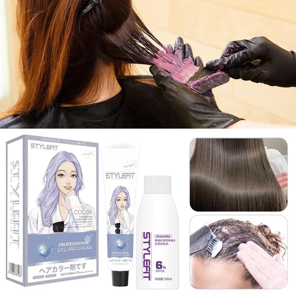 Hair Dye Hair Colours Semi-Permanent Hair Dye Hair Dye Color Cream/ 63SH/ us🎀 - Image 4 of 4