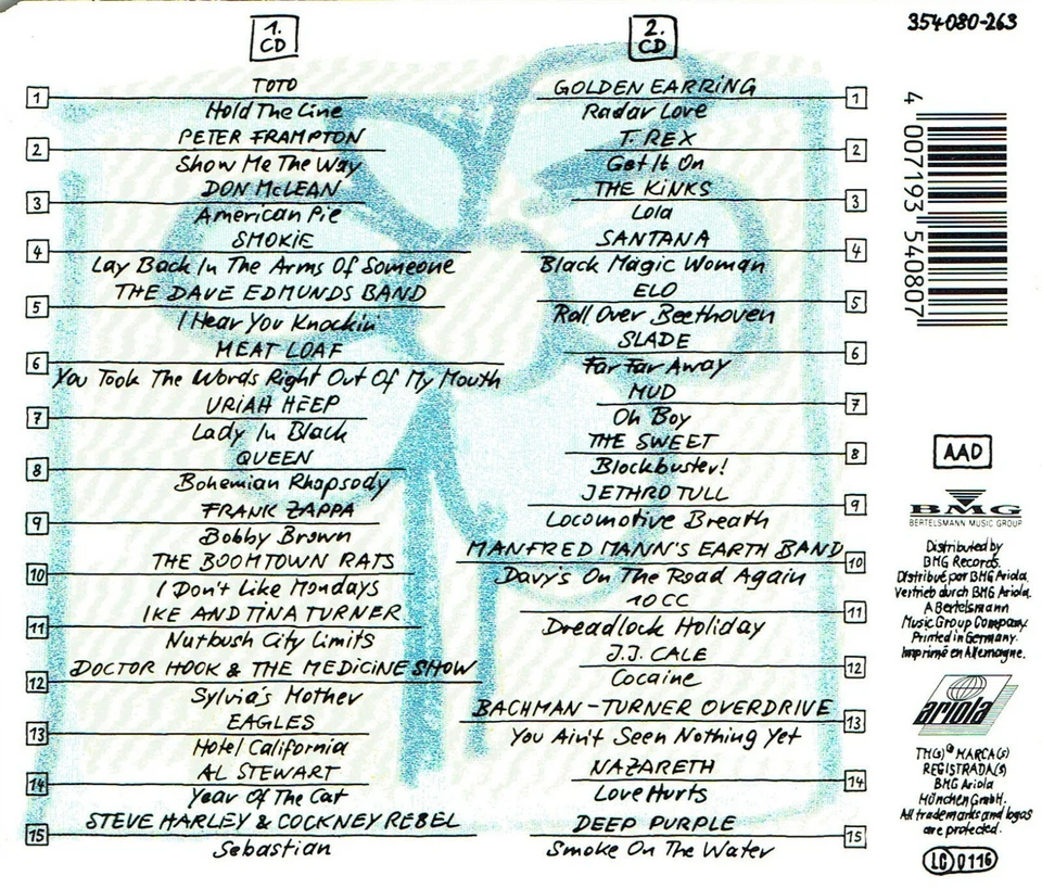 (2CD's) Pop-Giganten (Hits Der 70er) - Golden Earring, T. Rex, Slade, Queen,10cc - Bild 2 von 2