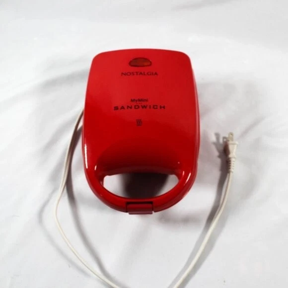 Nostalgia MyMini Sandwich Maker In Red Sandwich Press