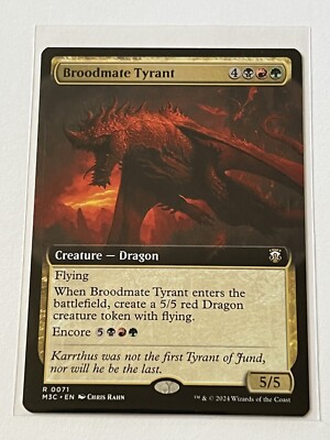 Broodmate Tyrant 71 MTG Modern Horizons 3 2024 MT 9.0 + Non Foil
