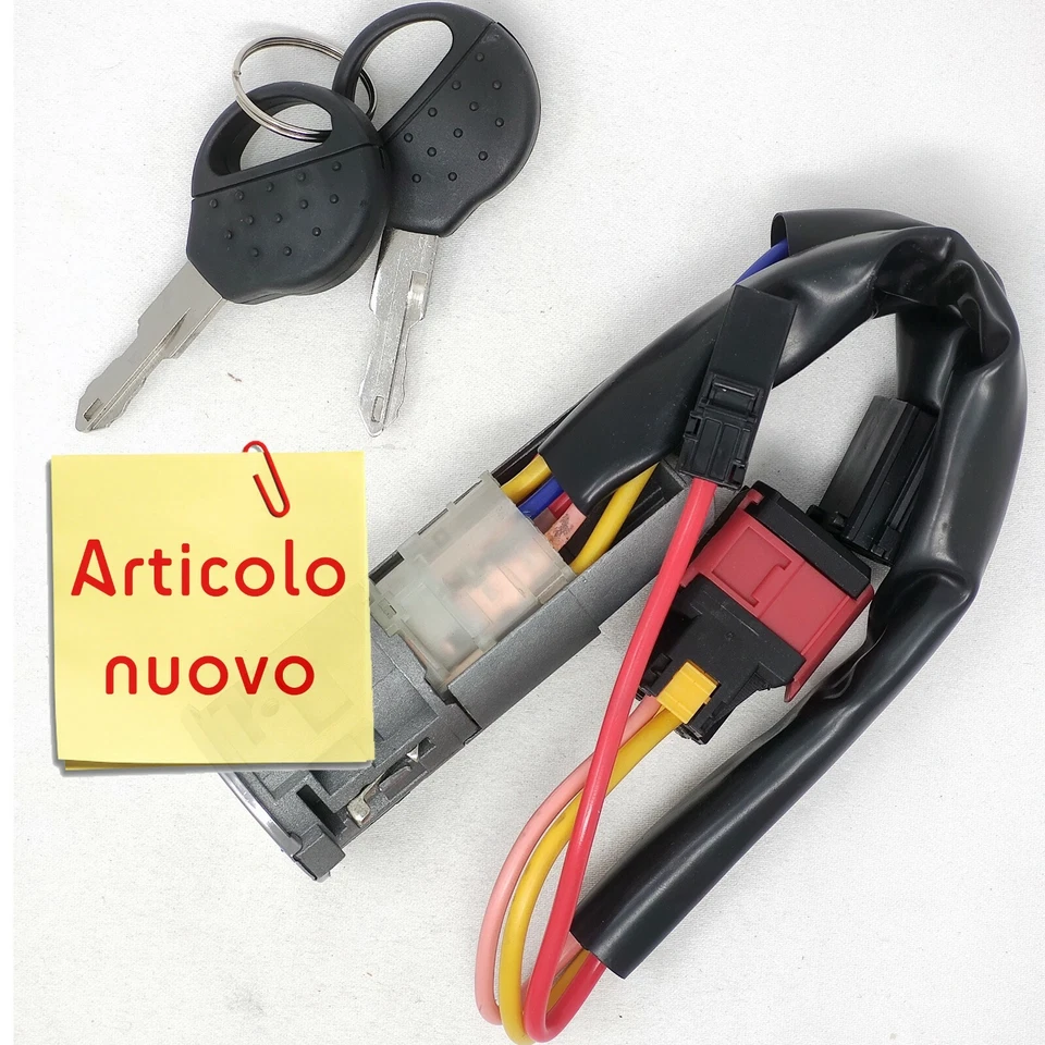 Cilindro serratura blocchetto cilindretto accensione per PEUGEOT 206 1998-10 C3Y - Immagine 4 di 4