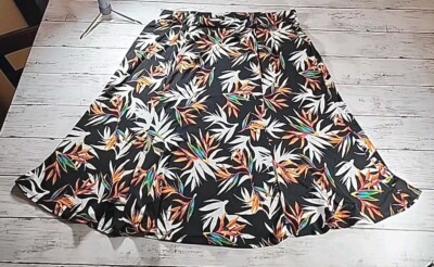 CSC STUDIO CAROLYN STRAUSS WOMEN'S MULTI COLOR FLORAL PRINT SKIRT SIZE XL