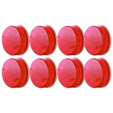 8x 2.5" Stripe Side Marker Clearance Light Red Trailer light 13LEDs Round