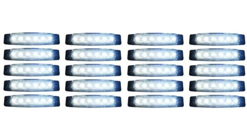 20x 24V Weiss 6 LED Leuchte E9 Begrenzungsleuchte LKW Positionsleuchte - Bild 1 von 2
