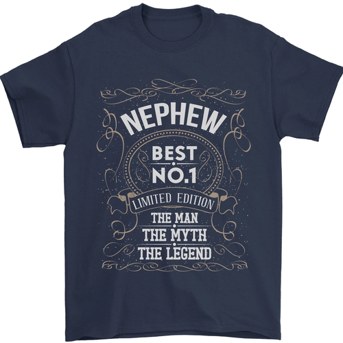 Vatertag Nein 1 Neffe Man Mythos Legend Herren 100% Baumwolle - Picture 27 of 102