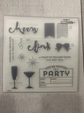 CTMH Stamp Of The Month  New Year's Cheer S1611 New Retired