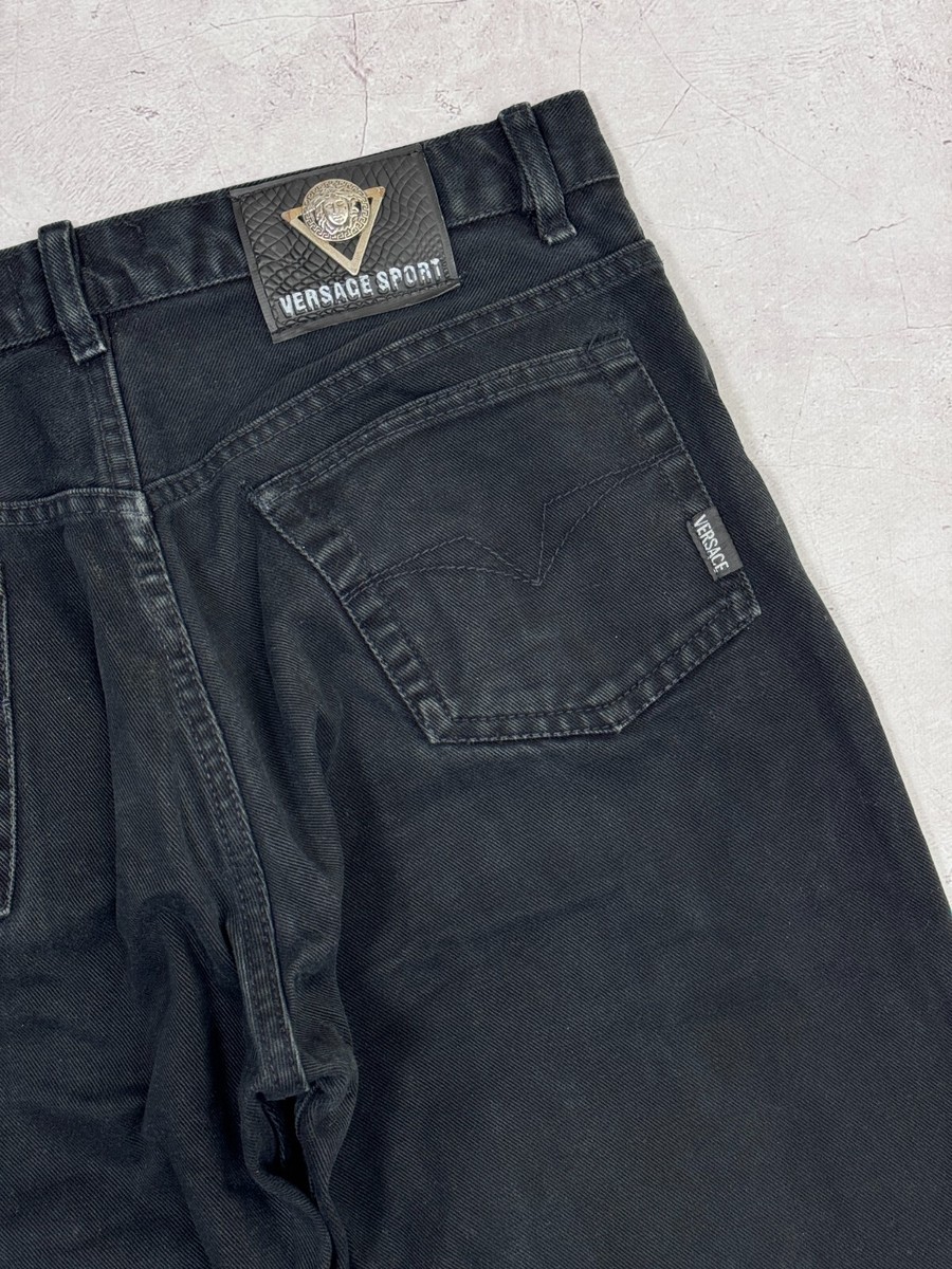 Vintage Versace Jeans Couture Denim Pants Jeans Faded Black