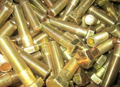 50 3/4''-16 X 2'' Hex Cap Screws Fine Thread Yellow Zinc