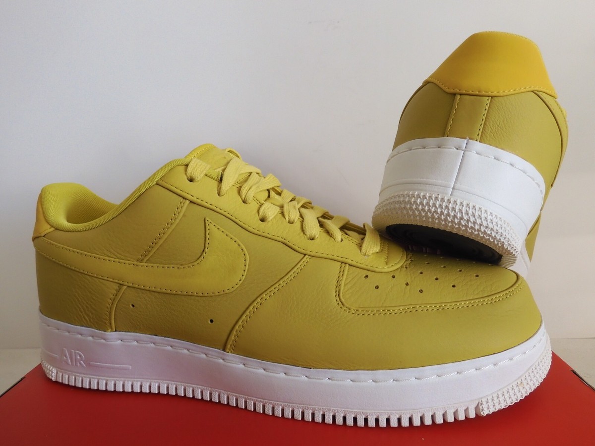 NIKE NIKELAB AIR FORCE 1 LOW BRIGHT CITRON-WHITE SZ 13 [905618-701