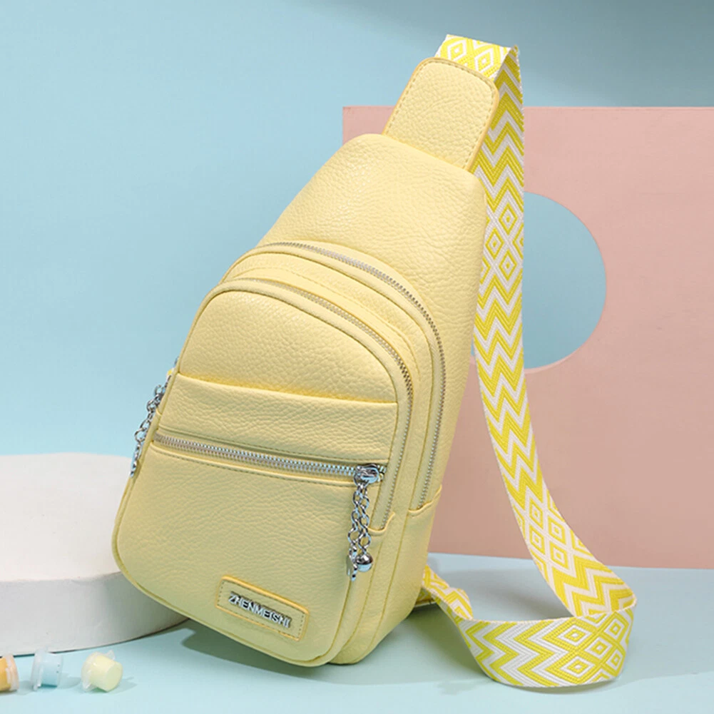 Yellow chest best sale bag