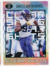 2019 Panini Illusions Danielle Hunter Clear Shots Green #CS-DH #73/149 Vikings