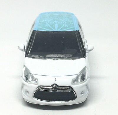 Norev Citroen DS3 White with Blue Art Roof 1/64 (3