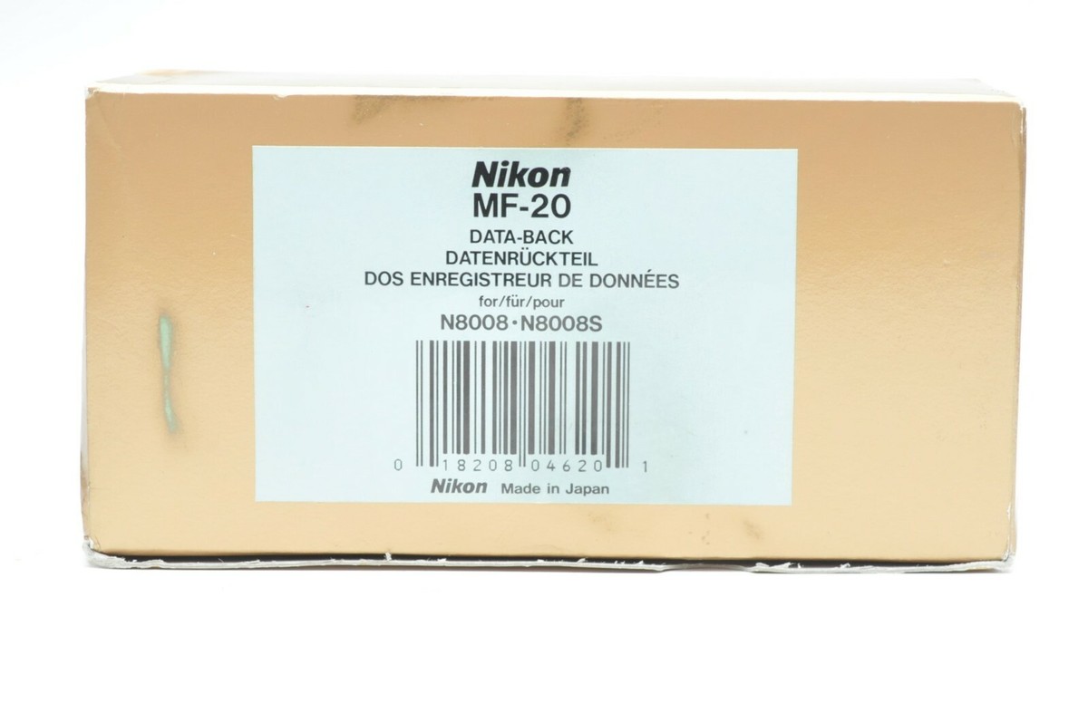 Nikon MF-20 Data Back for F-801-series, N8008, N8008s | eBay