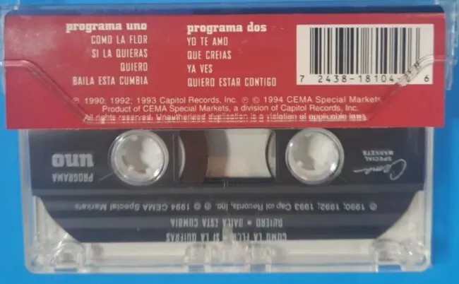 SELENA - Self-Titled (1995 Capitol) Cassette Vintage NEW Stock - Image 2 of 2