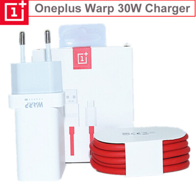 Original OnePlus 7 Pro 6T 30W Warp Dash Schnellladegerät Netzteil USB Ladekabel
