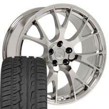 22x10 Chrome Rims 28545r22 Tires Fit Dodge Ram 1500 Hellcat