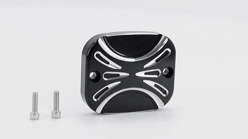 Front Brake Master Cylinder Cover For Harley Softail FXST Sportster XLH883 Dyna - Video 1 of 1