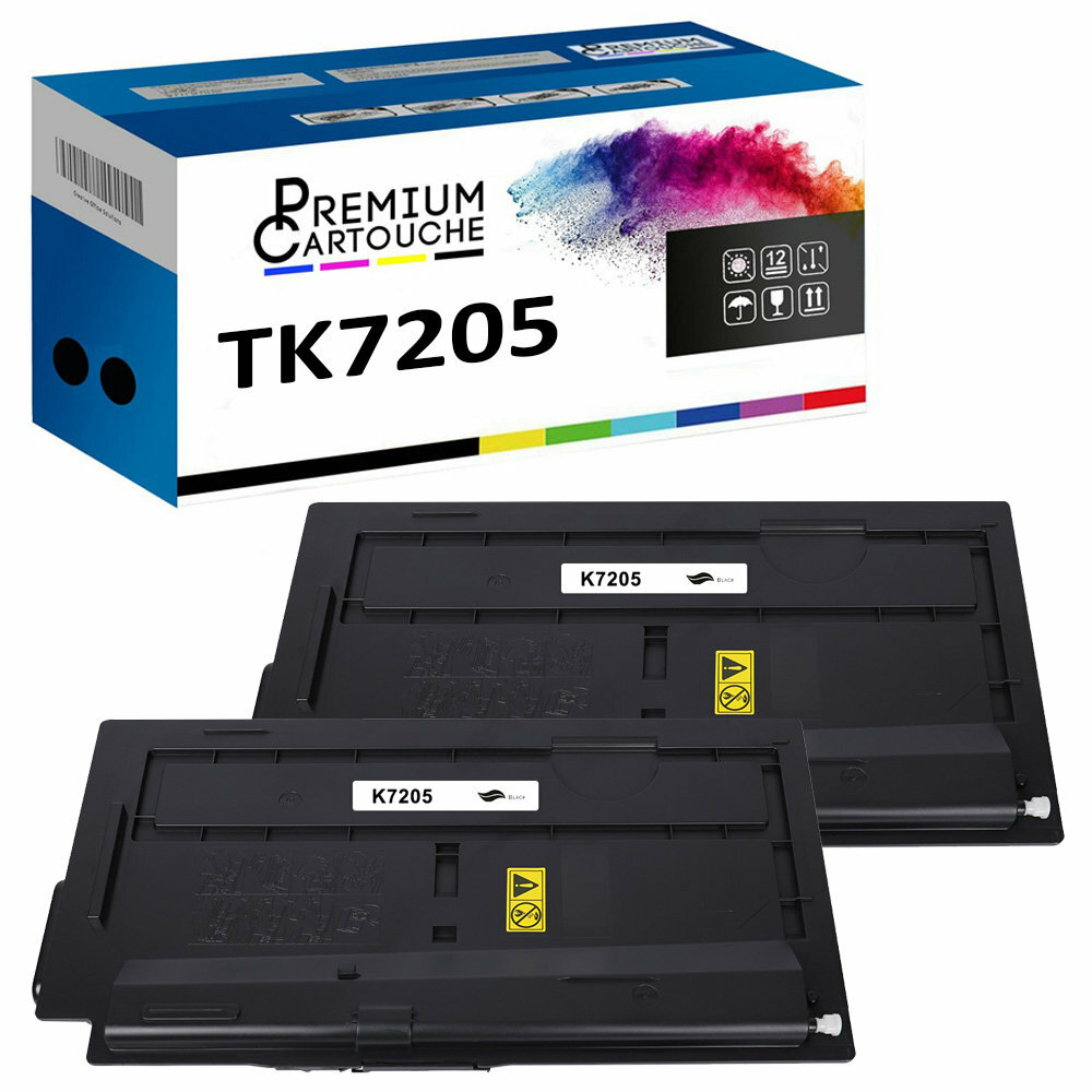 Cartouche TK7205 compatible Kyocera x2 pour textes sans bavure